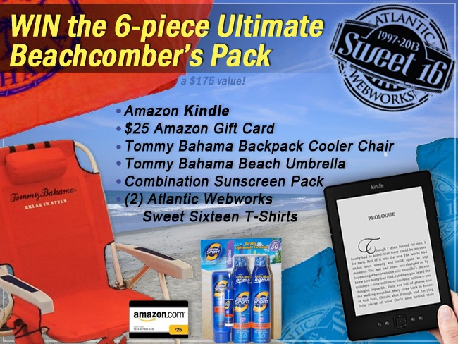Sweet 16 Beachcomber's Pack Giveaway