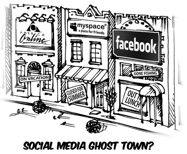 social media ghosttown