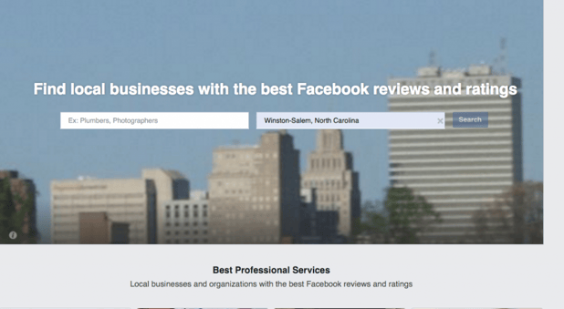 Facebook is testing a new way to find professional services in your local area. 