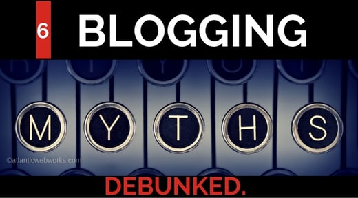 6 myths about blogging that are stopping you from writing. 